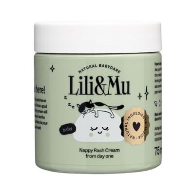 NATURAL BABYCARE Lili&Mu Lili&Mu Crème de protection pour les plaies pour bébé 75 ml – Contre l'érythème fessier, crème avec panthénol et beurre de karité, cosmétique naturel, crème hydratante et protection pour les peaux - Publicité NATURAL BABYCARE Lili&Mu Lili&Mu Crème de protection pour les plaies pour bébé 75 ml – Contre l'érythème fessier, crème avec panthénol et beurre de karité, cosmétique naturel, crème hydratante et protection pour les peaux - Publicité