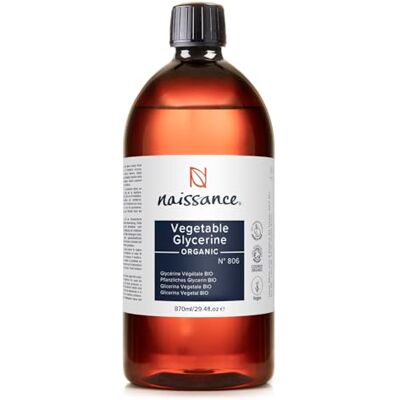 Naissance Glycérine Végétale BIO/Glycérol (No. 806) 870ml Pure et Naturelle Pharmacopée Européenne Végan, sans OGM Humectant naturel - Publicité Naissance Glycérine Végétale BIO/Glycérol (No. 806) 870ml Pure et Naturelle Pharmacopée Européenne Végan, sans OGM Humectant naturel - Publicité