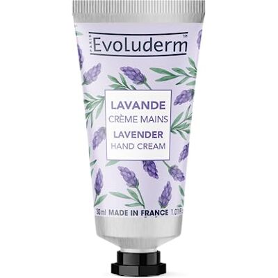 Evoluderm – Crème Mains Lavande – 30 ml – 97% d’Origine Naturelle – Végan – Fabrication Française - Publicité Evoluderm – Crème Mains Lavande – 30 ml – 97% d’Origine Naturelle – Végan – Fabrication Française - Publicité