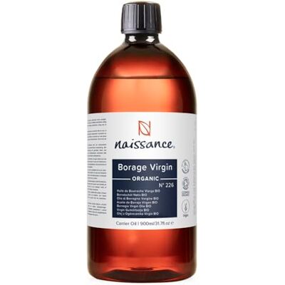 Naissance Huile De Bourrache BIO (No. 226) 900ml Riche En GLA (Acide Gamma-Linolénique) pour Peau, Visage, Corps, Cheveux, Massage, Vegan - Publicité Naissance Huile De Bourrache BIO (No. 226) 900ml Riche En GLA (Acide Gamma-Linolénique) pour Peau, Visage, Corps, Cheveux, Massage, Vegan - Publicité