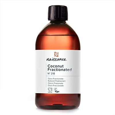 Naissance Huile de Coco Fractionnée (No. 218) 450ml Pure, Naturelle, Légère Et Émolliente, Sans Film Gras pour Soin de la Peau, Cheveux, Corps - Publicité Naissance Huile de Coco Fractionnée (No. 218) 450ml Pure, Naturelle, Légère Et Émolliente, Sans Film Gras pour Soin de la Peau, Cheveux, Corps - Publicité
