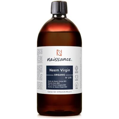 Naissance Huile de Neem Vierge BIO (No. 235) 870ml 100% pure et naturelle, pression à froid - Publicité Naissance Huile de Neem Vierge BIO (No. 235) 870ml 100% pure et naturelle, pression à froid - Publicité