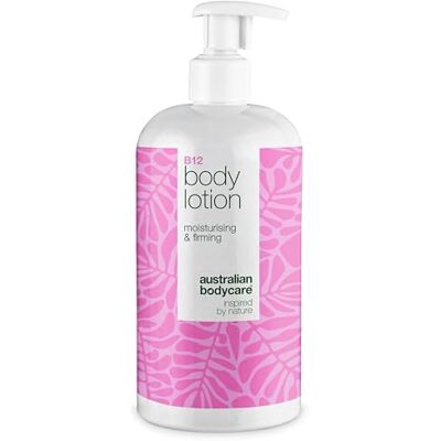 Australian Bodycare Lotion pour le corps à la vitamine B12 pour peau sèche 500 ml – Hydratation intense et fermeté avec vitamine B12, niacinamide, urée et peptides - Publicité Australian Bodycare Lotion pour le corps à la vitamine B12 pour peau sèche 500 ml – Hydratation intense et fermeté avec vitamine B12, niacinamide, urée et peptides - Publicité