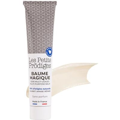 Les Petits Prodiges Baume Magique Multi Usages Visage, Levres, Mains & Corps Demaquillant, Soin Nourrissant & Réparateur, Cheveux 100% Naturel Fabriqué en France Emballage Tube Recyclable - Publicité Les Petits Prodiges Baume Magique Multi Usages Visage, Levres, Mains & Corps Demaquillant, Soin Nourrissant & Réparateur, Cheveux 100% Naturel Fabriqué en France Emballage Tube Recyclable - Publicité