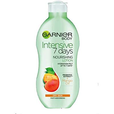 Garnier Body 7 Days Lotion Corporel de Mangue 250ml . Publicité Garnier Body 7 Days Lotion Corporel de Mangue 250ml . Publicité