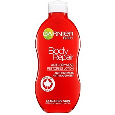 Garnier Body Repair Lait corporel pour peaux sèches 250 ml - Publicité Garnier Body Repair Lait corporel pour peaux sèches 250 ml - Publicité