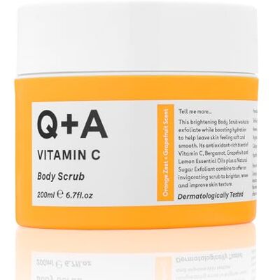 Q+A Vitamine C Gommage pour le corps - Gommage pour le corps - Publicité Q+A Vitamine C Gommage pour le corps - Gommage pour le corps - Publicité