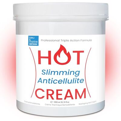 bleu & marine Bretania Crème Effet Chaud Lipo Réductrice Anti Cellulite HOT CREAM 1000 ml Crème Thermo Active Échauffement Musculaire Sport Crème Thermique Minceur Crème Chauffante Anti-douleurs (dos, articulations) - Publicité bleu & marine Bretania Crème Effet Chaud Lipo Réductrice Anti Cellulite HOT CREAM 1000 ml Crème Thermo Active Échauffement Musculaire Sport Crème Thermique Minceur Crème Chauffante Anti-douleurs (dos, articulations) - Publicité