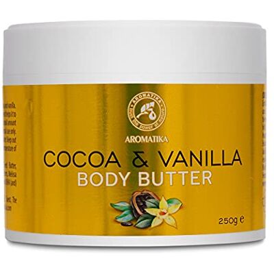 Trust Beurre de Cacao & Vanille 250g Hydratant Naturel pour Corps Huile Corporelle Hydratante Formule au Beurre de Cacao Soin des Mains Beurre à la Vanille pour Peau Rugueuse - Publicité Trust Beurre de Cacao & Vanille 250g Hydratant Naturel pour Corps Huile Corporelle Hydratante Formule au Beurre de Cacao Soin des Mains Beurre à la Vanille pour Peau Rugueuse - Publicité