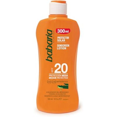 Babaria Leche Aloe F20 300Ml - Publicité Babaria Leche Aloe F20 300Ml - Publicité