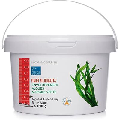 bleu & marine Bretania Enveloppement Minceur Anti-cellulite Argile Verte & Algues 100% Naturel Efficace Acné, Psoriasis Perte de Poids Douleurs Musculaires, 1.5 kg - Publicité bleu & marine Bretania Enveloppement Minceur Anti-cellulite Argile Verte & Algues 100% Naturel Efficace Acné, Psoriasis Perte de Poids Douleurs Musculaires, 1.5 kg - Publicité