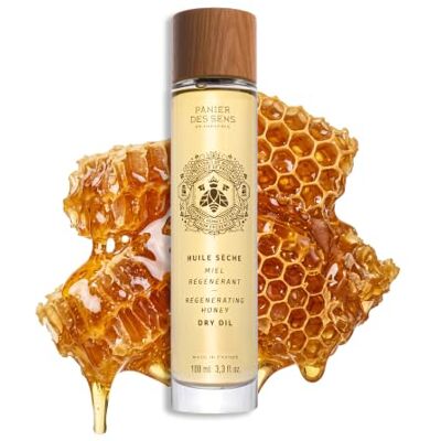 Panier des Sens Huile Sèche Corps & Cheveux au Miel, 100 ml Huile sèche nourrissante corps et cheveux 99% d’origine naturelle Miel, propolis & amande douce Sans silicone - Publicité Panier des Sens Huile Sèche Corps & Cheveux au Miel, 100 ml Huile sèche nourrissante corps et cheveux 99% d’origine naturelle Miel, propolis & amande douce Sans silicone - Publicité