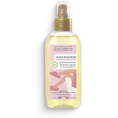 Evoluderm Huile Douceur Pré & Post Epilation 100ml 99,8% d'Ingrédients d'Origine Naturelle Made In France - Publicité Evoluderm Huile Douceur Pré & Post Epilation 100ml 99,8% d'Ingrédients d'Origine Naturelle Made In France - Publicité