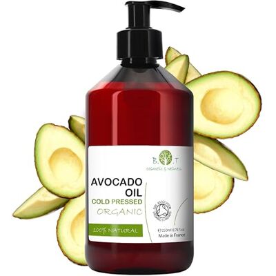 Huile d'Avocat Bio pour Massage Corporel et Facial - Sérum Anti-Rides - Publicité Huile d'Avocat Bio pour Massage Corporel et Facial - Sérum Anti-Rides - Publicité