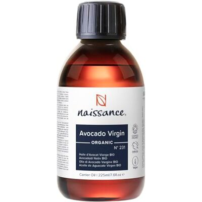 Naissance Huile Végétale D'Avocat Certifiée BIO (No. 231) 225ml Hydratant, Naturelle pour Cheveux Secs, Visage, Corps, Barbe, Cosmétique - Publicité Naissance Huile Végétale D'Avocat Certifiée BIO (No. 231) 225ml Hydratant, Naturelle pour Cheveux Secs, Visage, Corps, Barbe, Cosmétique - Publicité