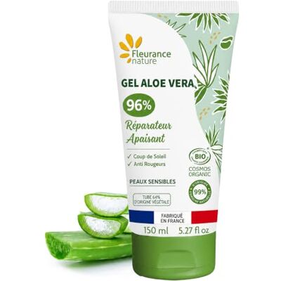 Fleurance Nature Gel Aloe Vera BIO 96% Apaisant Hydratation Intense Lot de 3 x 150ml Certifié COSMOS Organic Tous Types Peau Sans Parfum Anti-Age Gel Natif Frais Issu de Pulpe Pressée - Publicité Fleurance Nature Gel Aloe Vera BIO 96% Apaisant Hydratation Intense Lot de 3 x 150ml Certifié COSMOS Organic Tous Types Peau Sans Parfum Anti-Age Gel Natif Frais Issu de Pulpe Pressée - Publicité