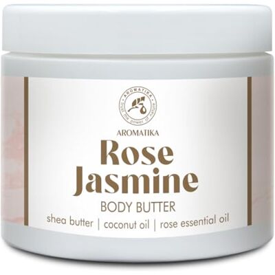 Trust Beurre Corporel de Rose-Jasmin 300 ml Beurre Corporel Crème au Beurre de Karité Huile d'Amande & de Coco Huile Essentielle de Rose Hydratant Corps Soin de la Peau Body Butter - Publicité Trust Beurre Corporel de Rose-Jasmin 300 ml Beurre Corporel Crème au Beurre de Karité Huile d'Amande & de Coco Huile Essentielle de Rose Hydratant Corps Soin de la Peau Body Butter - Publicité