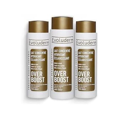 Evoluderm – Lait Concentré Hydratant Éclaircissant Over Boost – 500 ml – Ingrédients d’Origine Naturelle – Végan – Fabrication Française – Lot de 3 x 500 ml - Publicité Evoluderm – Lait Concentré Hydratant Éclaircissant Over Boost – 500 ml – Ingrédients d’Origine Naturelle – Végan – Fabrication Française – Lot de 3 x 500 ml - Publicité