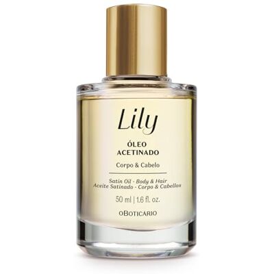 O Boticário Lily Huile multifonction pour le corps et les cheveux 50 ml Huile pour le corps et les cheveux, parfum fleur de lys, texture non grasse, hydrate et apporte de la brillance, végétalienne - Publicité O Boticário Lily Huile multifonction pour le corps et les cheveux 50 ml Huile pour le corps et les cheveux, parfum fleur de lys, texture non grasse, hydrate et apporte de la brillance, végétalienne - Publicité