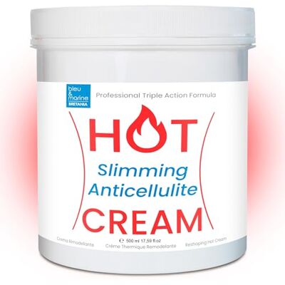 bleu & marine Bretania Crème Effet Chaud Lipo Réductrice Anti Cellulite 500ml Thermo Active Sport Sculptant Abdominal Elimination Graisse Cuisses/Fessiers, Lot de 1 - Publicité bleu & marine Bretania Crème Effet Chaud Lipo Réductrice Anti Cellulite 500ml Thermo Active Sport Sculptant Abdominal Elimination Graisse Cuisses/Fessiers, Lot de 1 - Publicité