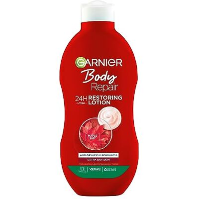 Garnier Body Repair Anti-Dryness Restoring Lotion - Publicité Garnier Body Repair Anti-Dryness Restoring Lotion - Publicité