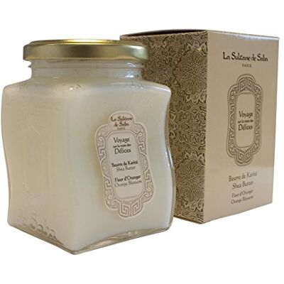 La Sultane de Saba Beurre de karité Fleur d'Oranger Pour le Corps 300 gr - Publicité La Sultane de Saba Beurre de karité Fleur d'Oranger Pour le Corps 300 gr - Publicité