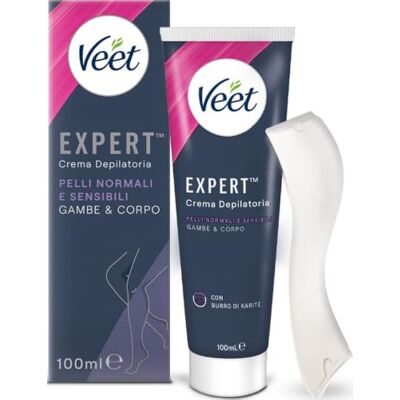 Veet Expert Crème dépilatoire Jambes et Corps Peaux Normes et Sensibles 100 ml - Publicité Veet Expert Crème dépilatoire Jambes et Corps Peaux Normes et Sensibles 100 ml - Publicité