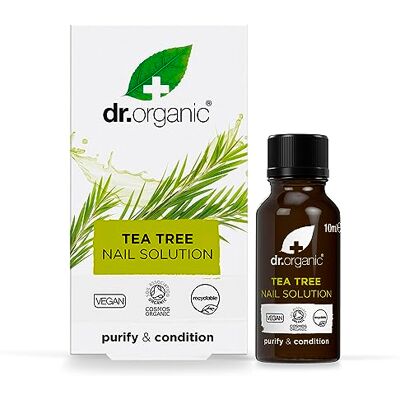 Solution pour ongles à l'huile d'arbre à thé bioactive de Dr. Organic - Soin des ongles - Publicité Solution pour ongles à l'huile d'arbre à thé bioactive de Dr. Organic - Soin des ongles - Publicité