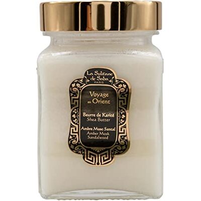 La Sultane de Saba Beurre de Karité Ambre, Musc, Santal Voyage en Orient 300Gr - Publicité La Sultane de Saba Beurre de Karité Ambre, Musc, Santal Voyage en Orient 300Gr - Publicité