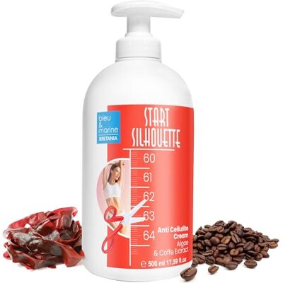 bleu & marine Bretania Crème Minceur Anti-Cellulite 500ml Algues Marines et Caféine Favorise la Circulation et le Drainage Réduit la Rétention d'Eau, Taille Plus Dessinée - Publicité bleu & marine Bretania Crème Minceur Anti-Cellulite 500ml Algues Marines et Caféine Favorise la Circulation et le Drainage Réduit la Rétention d'Eau, Taille Plus Dessinée - Publicité
