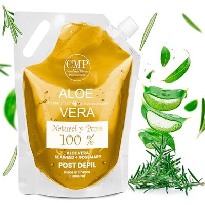 bleu & marine Bretania CMP Aloe Vera + Romarin Épilation (Laser, Cire, Crème, Rasoir...) et Rasage (Visage et Corps) 6x + SOULAGEMENT HYDRATATION 48h 3x + APAISANT Formule Professionnelle (5000 ml) - Publicité bleu & marine Bretania CMP Aloe Vera + Romarin Épilation (Laser, Cire, Crème, Rasoir...) et Rasage (Visage et Corps) 6x + SOULAGEMENT HYDRATATION 48h 3x + APAISANT Formule Professionnelle (5000 ml) - Publicité