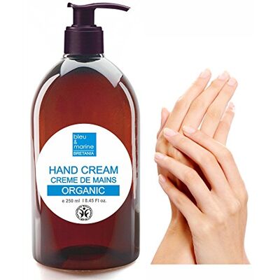 bleu & marine Bretania Crème Mains Bio 250 ml Hydratation Intense Nourrissante et Réparatrice Enrichie en Huiles Végétales et Vitamines, Taille: 250 ml, Lot de 1 - Publicité bleu & marine Bretania Crème Mains Bio 250 ml Hydratation Intense Nourrissante et Réparatrice Enrichie en Huiles Végétales et Vitamines, Taille: 250 ml, Lot de 1 - Publicité