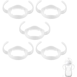 Houkiper Porte-bouteilles D'allaitement pour Bébés, Poignées de Biberon à Col Large, Poignée en Plastique Standard Easy-Grip pour Série AVENT Natural (lot de 5) (Blanc) - Publicité Houkiper Porte-bouteilles D'allaitement pour Bébés, Poignées de Biberon à Col Large, Poignée en Plastique Standard Easy-Grip pour Série AVENT Natural (lot de 5) (Blanc) - Publicité