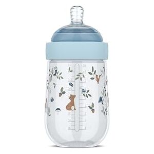 Mepal Biberon Mio Little Dutch Capuchon transparent pour le rangement Anti-colique Conception spiralée pour éviter les obstructions Silicone de grade médical 240 ml Forest Friends - Publicité Mepal Biberon Mio Little Dutch Capuchon transparent pour le rangement Anti-colique Conception spiralée pour éviter les obstructions Silicone de grade médical 240 ml Forest Friends - Publicité
