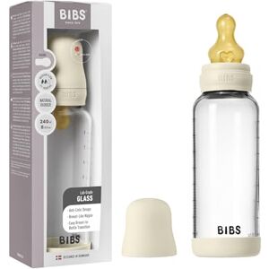BIBS Biberon en verre pour bébé Débit moyen Ivoire - Biberon en verre pour bébé - Publicité BIBS Biberon en verre pour bébé Débit moyen Ivoire - Biberon en verre pour bébé - Publicité