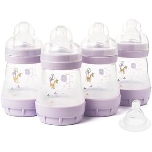 MAM Easy Start Lot de 4 biberons anti-coliques auto-stérilisants à débit lent Taille 1 + 1 tétine à débit moyen Taille 2 Rose - Publicité MAM Easy Start Lot de 4 biberons anti-coliques auto-stérilisants à débit lent Taille 1 + 1 tétine à débit moyen Taille 2 Rose - Publicité