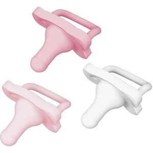 Dr. Brown's HappyPaci Lot de 3 tétines 100 % silicone 0-6 m, sans BPA, blanc, rose, rose clair - Publicité Dr. Brown's HappyPaci Lot de 3 tétines 100 % silicone 0-6 m, sans BPA, blanc, rose, rose clair - Publicité