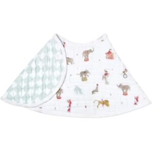 aden + anais - Essentials 100% Cotton Baby Burpy Bib Elephant Circus Muslin - Elephant Circus - 57x28 cm - Bib - Publicité aden + anais - Essentials 100% Cotton Baby Burpy Bib Elephant Circus Muslin - Elephant Circus - 57x28 cm - Bib - Publicité