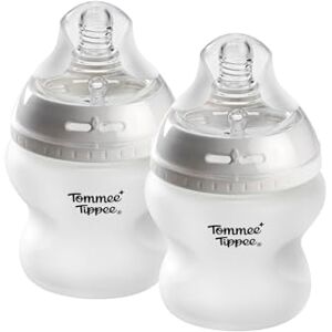 Tommee Tippee Biberons en verre enveloppés de silicone Natural Start, Dès la naissance, 150 ml, Lot de 2 - Publicité Tommee Tippee Biberons en verre enveloppés de silicone Natural Start, Dès la naissance, 150 ml, Lot de 2 - Publicité