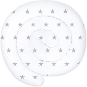 AmazingGirlsc XXL 150 cm coussin serpent de lit coussin d'allaitement fait main 100% coton étoiles grises sur blanc - Type de produit - Publicité AmazingGirlsc XXL 150 cm coussin serpent de lit coussin d'allaitement fait main 100% coton étoiles grises sur blanc - Type de produit - Publicité