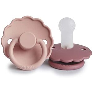 FRIGG Daisy Lot de 2 sucettes Sucette en silicone Sans BPA Fabriqué au Danemark Tétine Cerise Symétrique (Blush/Dusty Rose, Taille 2 (6-18 Mois)) - Publicité FRIGG Daisy Lot de 2 sucettes Sucette en silicone Sans BPA Fabriqué au Danemark Tétine Cerise Symétrique (Blush/Dusty Rose, Taille 2 (6-18 Mois)) - Publicité