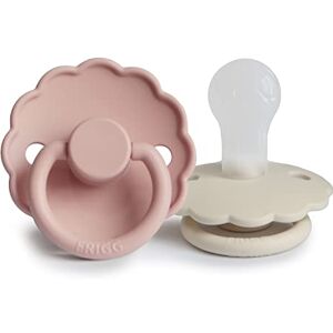FRIGG Daisy Lot de 2 sucettes Sucette en silicone Sans BPA Fabriqué au Danemark Tétine Cerise Symétrique (Blush/Cream, Taille 1 (0-6 Mois)) - Publicité FRIGG Daisy Lot de 2 sucettes Sucette en silicone Sans BPA Fabriqué au Danemark Tétine Cerise Symétrique (Blush/Cream, Taille 1 (0-6 Mois)) - Publicité
