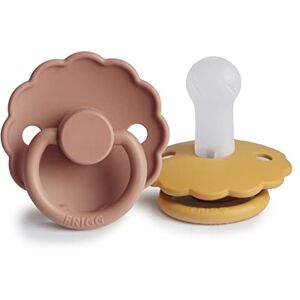 FRIGG Daisy Lot de 2 sucettes Sucette en silicone Sans BPA Fabriqué au Danemark Tétine Cerise Symétrique (Honey Gold/Rose Gold, Taille 2 (6-18 Mois)) - Publicité FRIGG Daisy Lot de 2 sucettes Sucette en silicone Sans BPA Fabriqué au Danemark Tétine Cerise Symétrique (Honey Gold/Rose Gold, Taille 2 (6-18 Mois)) - Publicité