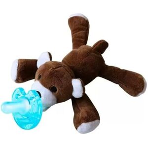 ElioNewborn Sucette bébé avec peluche silicone sans BPA doudou sucette tétine (Ours) - Publicité ElioNewborn Sucette bébé avec peluche silicone sans BPA doudou sucette tétine (Ours) - Publicité