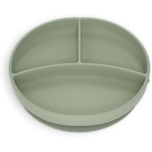 Assiette en silicone verte Suavinex avec séparateurs - Publicité Assiette en silicone verte Suavinex avec séparateurs - Publicité