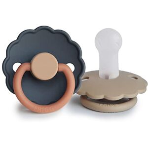 FRIGG Daisy Lot de 2 sucettes Sucette en silicone Sans BPA Fabriqué au Danemark Tétine Cerise Symétrique (Aurora/Croissant, Taille 2 (6-18 Mois)) - Publicité FRIGG Daisy Lot de 2 sucettes Sucette en silicone Sans BPA Fabriqué au Danemark Tétine Cerise Symétrique (Aurora/Croissant, Taille 2 (6-18 Mois)) - Publicité