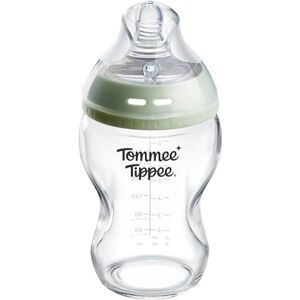 Tommee Tippee Biberon, Biberon en verre Anti-colique Natural Start, 250ml, avec Tétine Débit Extra-lent, Tétine Imitant la Forme du Sein pour Prise en Bouche Naturelle, lot de 1 - Publicité Tommee Tippee Biberon, Biberon en verre Anti-colique Natural Start, 250ml, avec Tétine Débit Extra-lent, Tétine Imitant la Forme du Sein pour Prise en Bouche Naturelle, lot de 1 - Publicité
