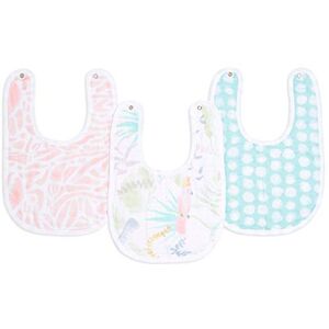 aden + anais ™ essentials Pack de 3 bavoirs à boutons-pression pour bébé prélavés en mousseline 100% coton, Bavoir absorbant et ajustable, Garçon et Fille, 23cm x 34cm, Imprimé tropicalia - Publicité aden + anais ™ essentials Pack de 3 bavoirs à boutons-pression pour bébé prélavés en mousseline 100% coton, Bavoir absorbant et ajustable, Garçon et Fille, 23cm x 34cm, Imprimé tropicalia - Publicité