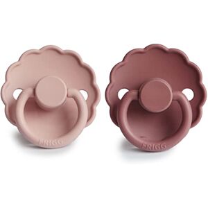 FRIGG Daisy Lot de 2 sucettes Sucette en silicone Sans BPA Fabriqué au Danemark Tétine Cerise Symétrique (Blush/Woodchuck, Taille 2 (6-18 Mois)) - Publicité FRIGG Daisy Lot de 2 sucettes Sucette en silicone Sans BPA Fabriqué au Danemark Tétine Cerise Symétrique (Blush/Woodchuck, Taille 2 (6-18 Mois)) - Publicité