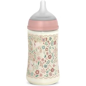 Suavinex , Biberon 270 ml, avec Tétine Symétrique SX Pro en Silicone et Valve Anti-Colique, Débit Moyen (M), pour Liquides de Densité Moyenne, Lait, Jus ou Eau, Bébés +3 Mois, Wonderland Rose Floral - Publicité Suavinex , Biberon 270 ml, avec Tétine Symétrique SX Pro en Silicone et Valve Anti-Colique, Débit Moyen (M), pour Liquides de Densité Moyenne, Lait, Jus ou Eau, Bébés +3 Mois, Wonderland Rose Floral - Publicité